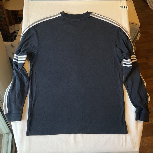 A/X Armani Exchange Women Sweatshirt XL (18/20) Navy Athleisure Striped Long - Picture 8 of 8